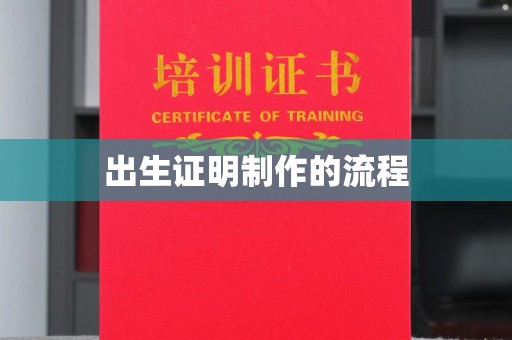 连州出生证明制作的流程