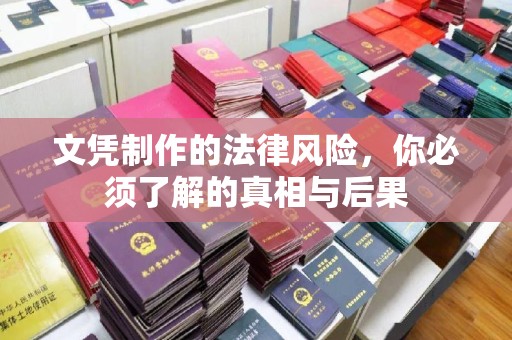 禹王台文凭制作的法律风险，你必须了解的真相与后果